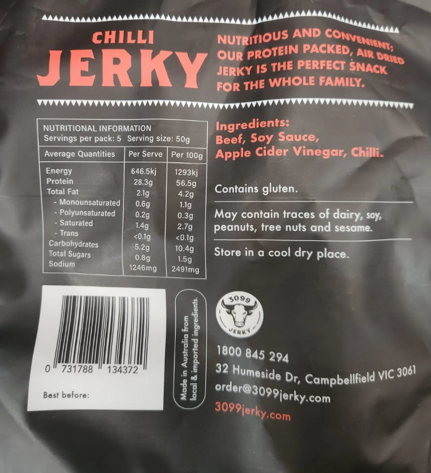 3099 Jerky - Chilli Jerky