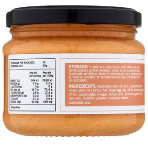 GOOD FAT™ Chilli Mayo Made with Olive Oil, Free Range Whole Eggs & Australian Chillies