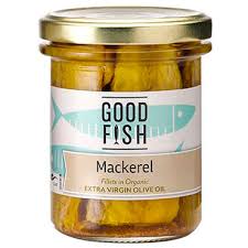 Mackerel in Extra Virgin Org Olive oil 195g