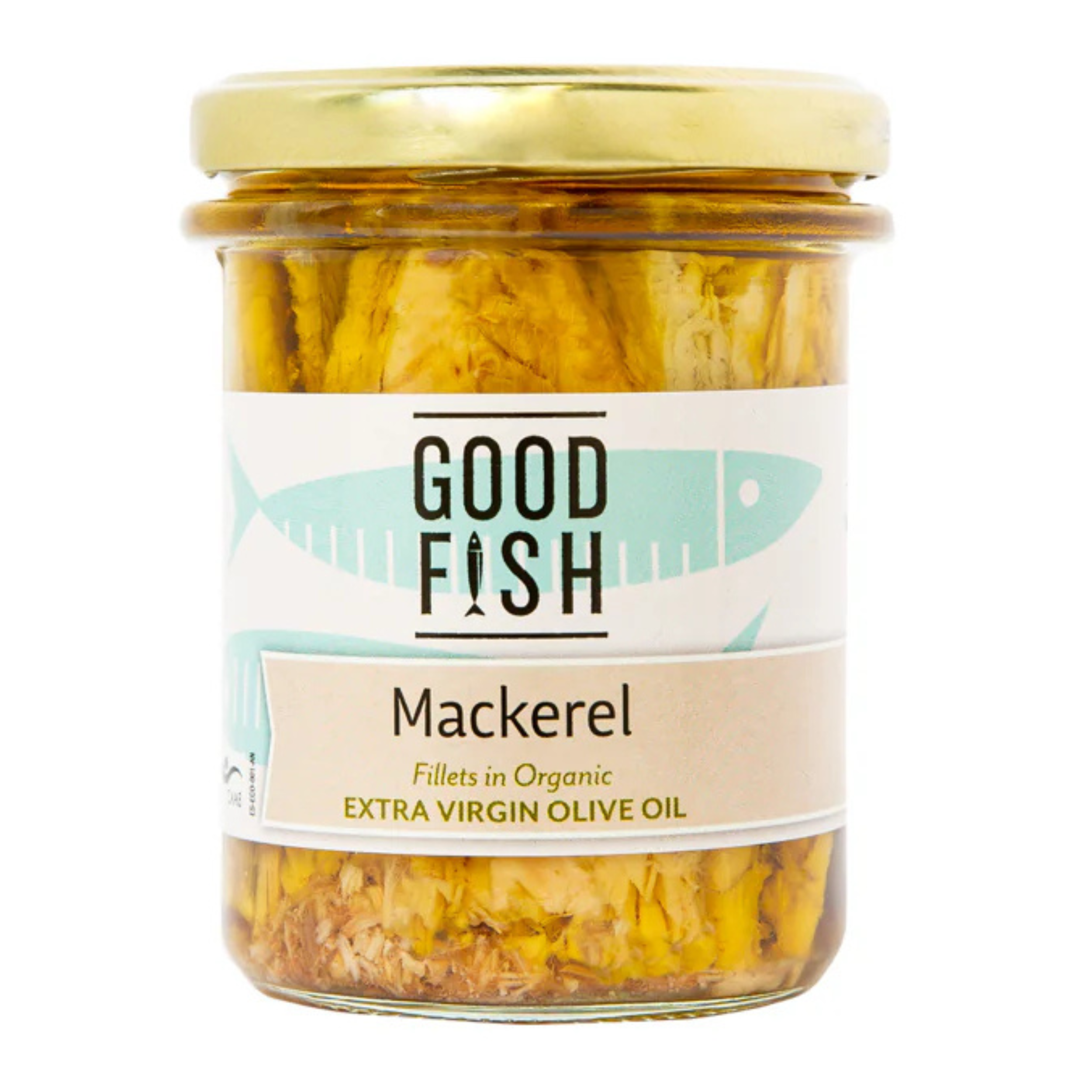 Mackerel in Extra Virgin Org Olive oil 195g