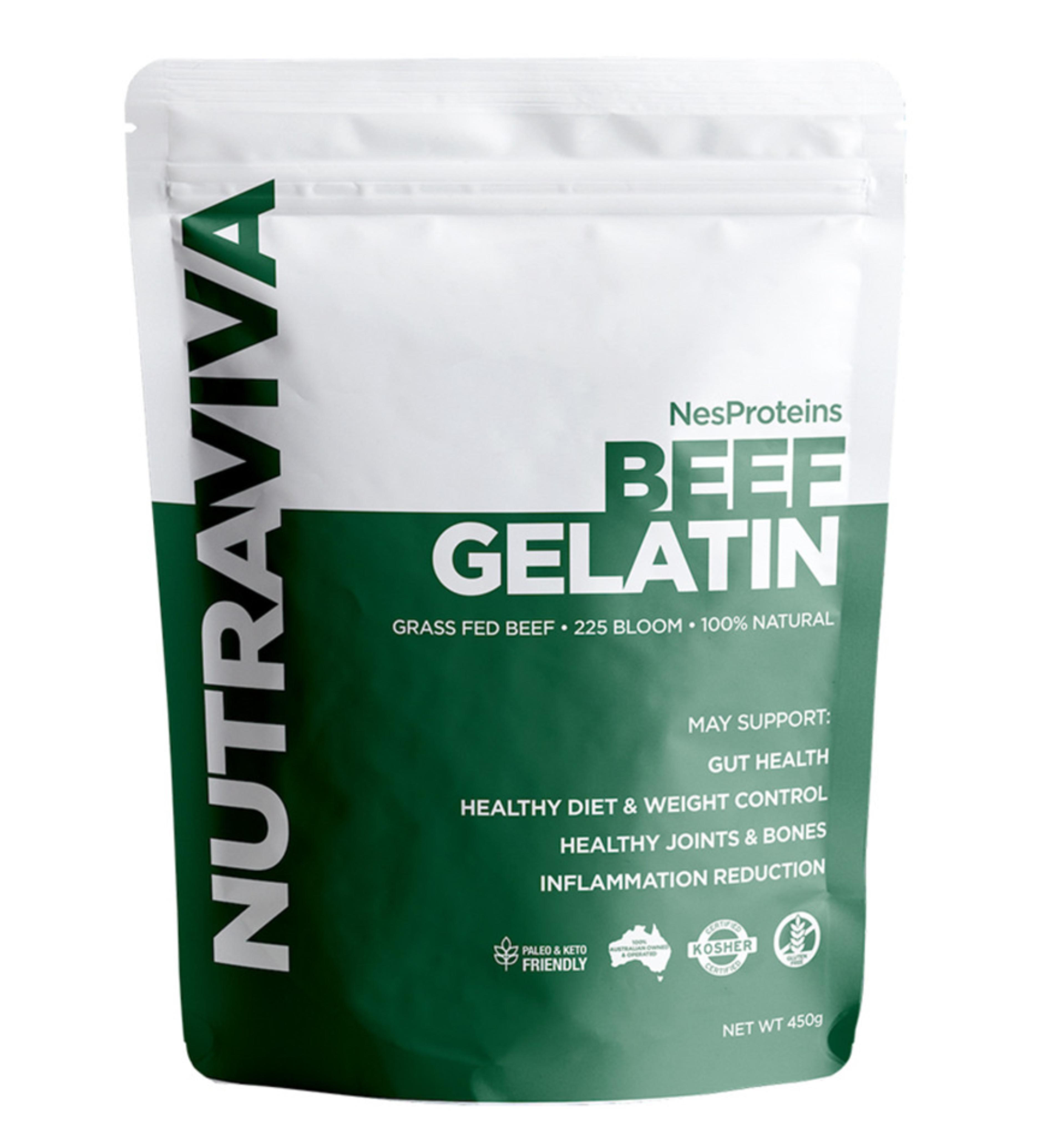 NUTRAVIVA - Beef Gelatin 450g