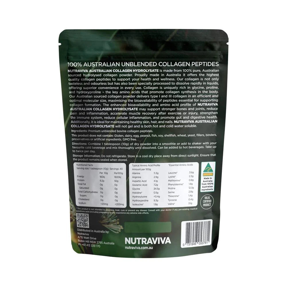 NUTRAVIVA - Australian Collagen Hydrolysate 400g