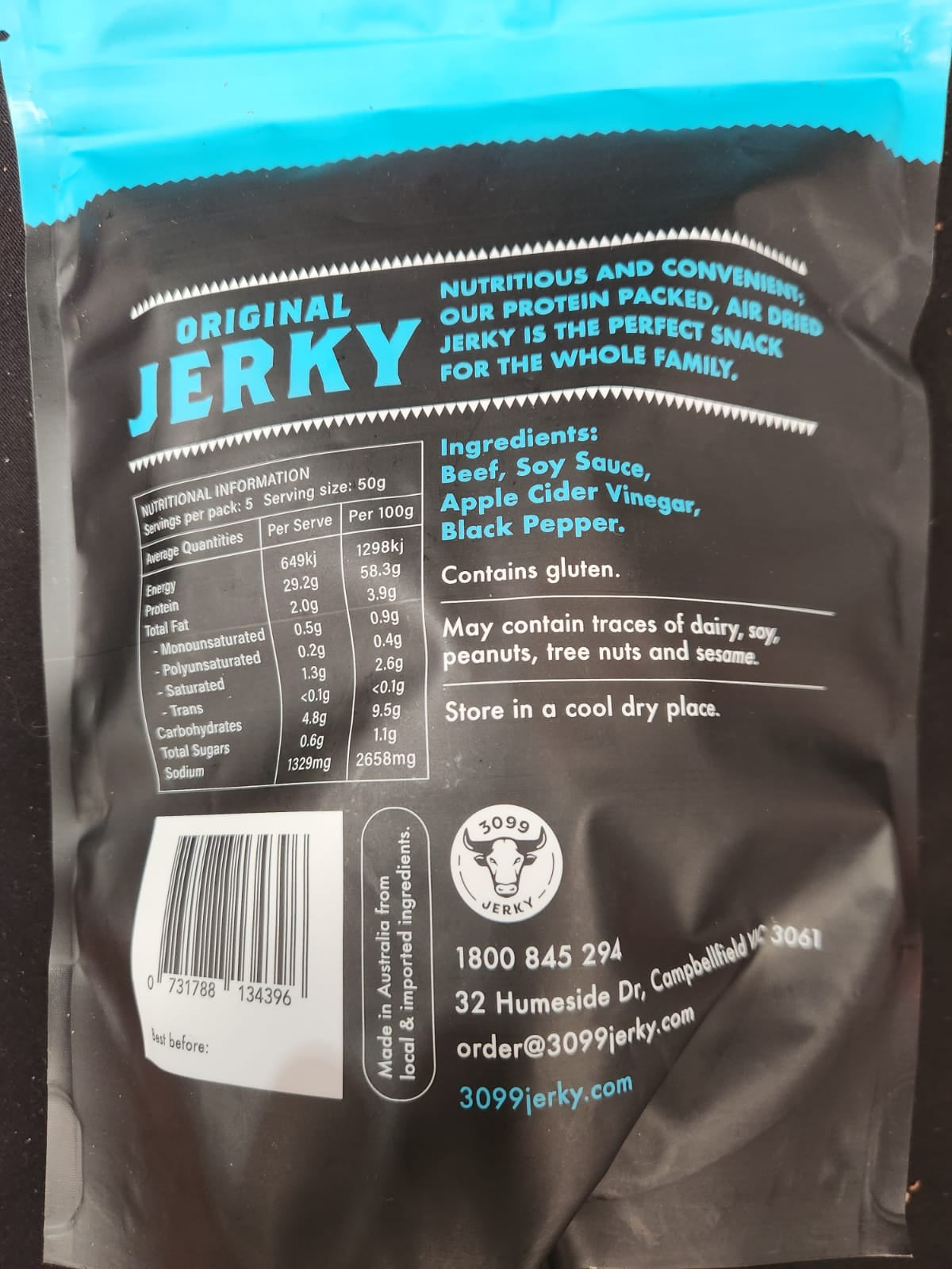 3099 Jerky - Original Beef Jerky