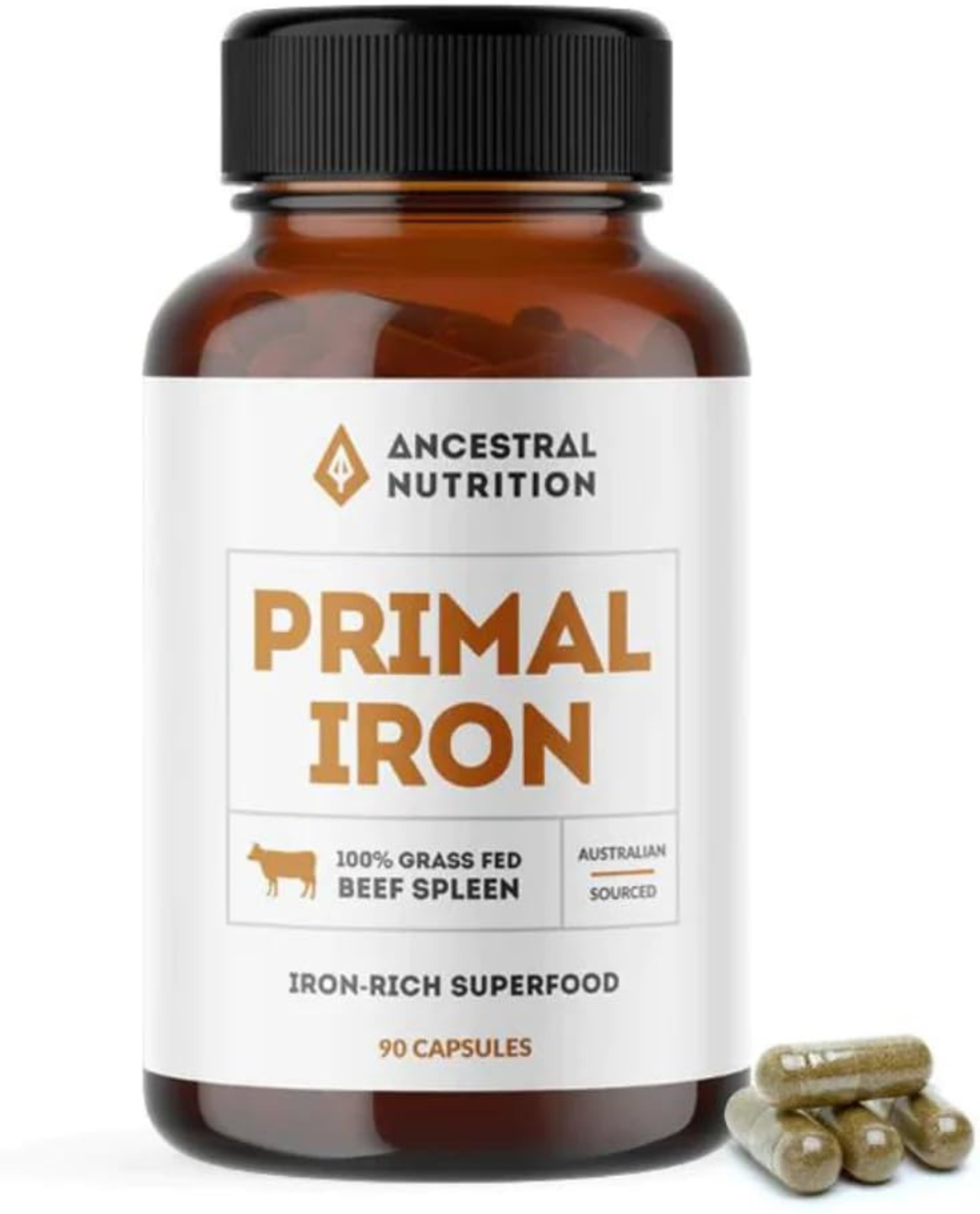 Primal Iron - Grass Fed Beef Spleen - Capsules