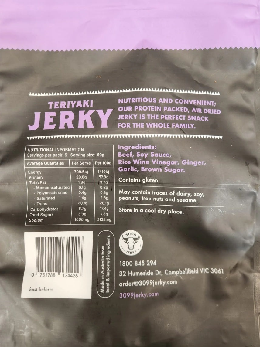3099 Jerky - Teriyaki Beef Jerky