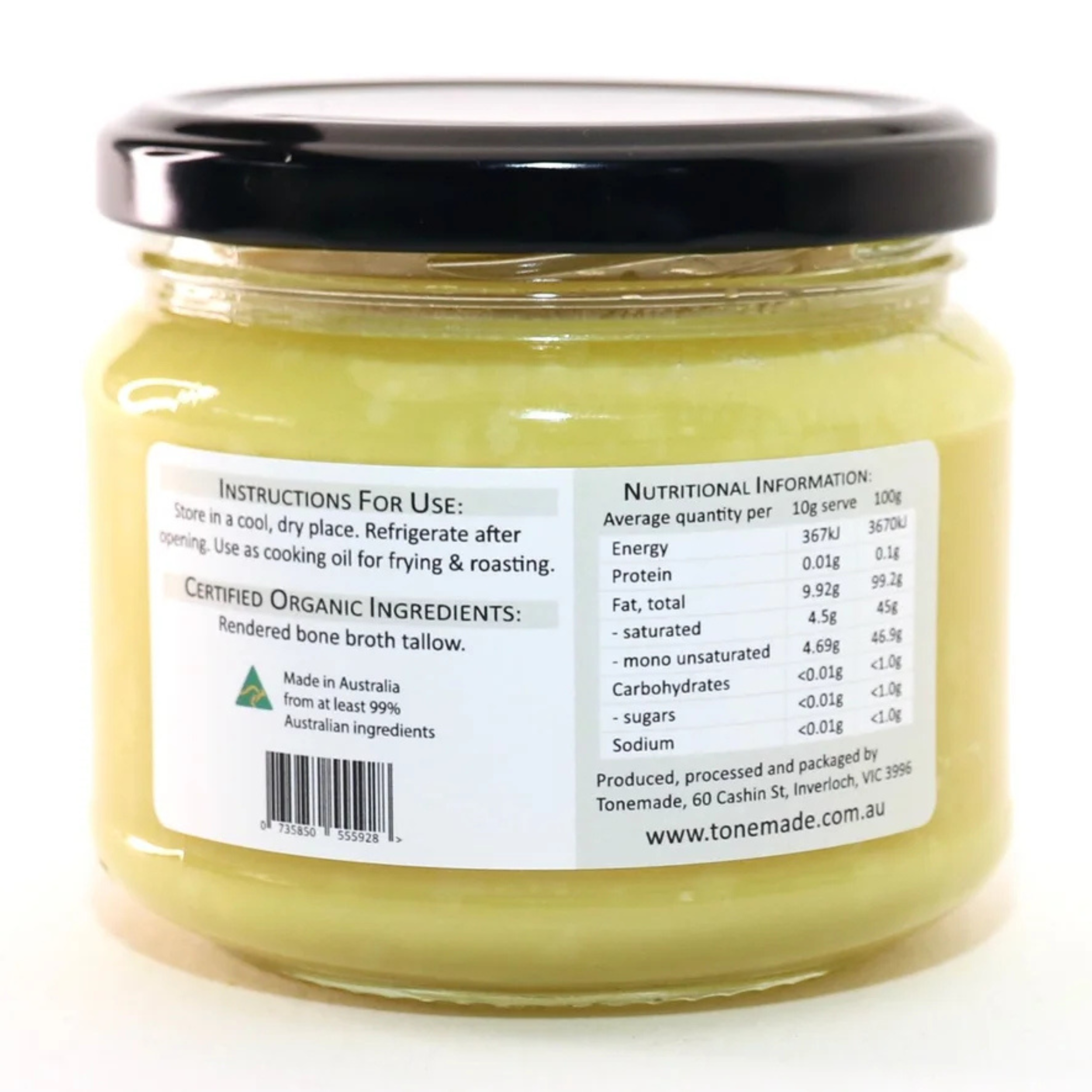 Tonemade - Organic Bone Broth Tallow (300g)