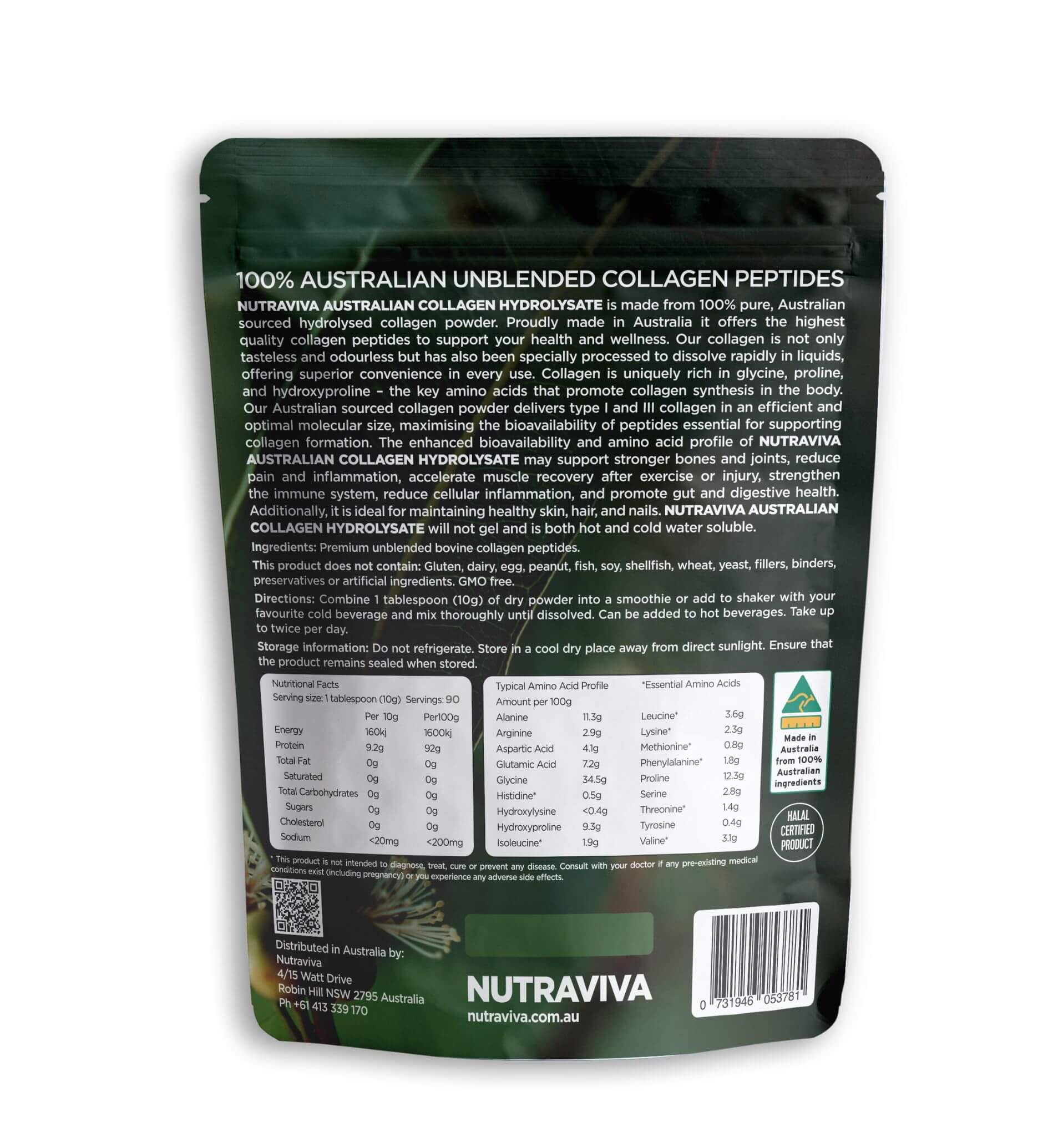 NUTRAVIVA - Australian Collagen Hydrolysate 900g
