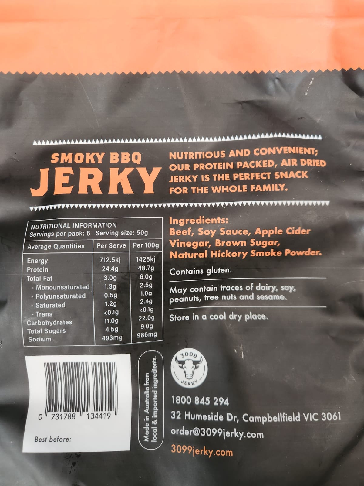 3099 Jerky - Smokey BBQ Jerky