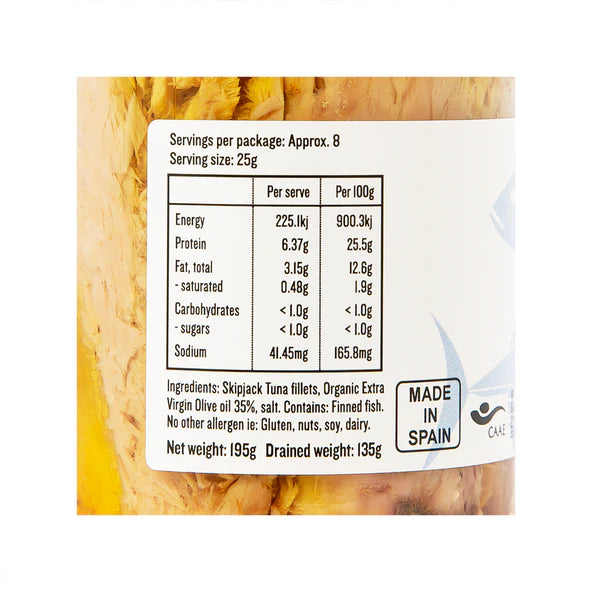 Skipjack TUNA in Extra Virgin 195g