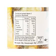 Sardines in Extra Virgin Org Olive Oil 195G